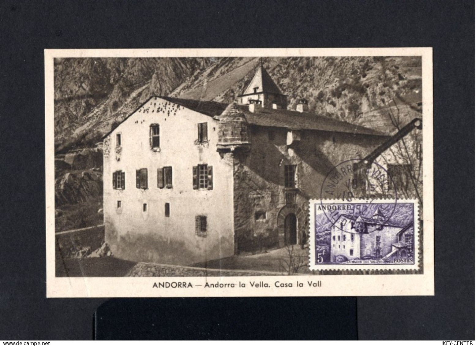 S2747-FRENCH ANDORRE-POSTCARD ANDORRA La VIEILLE To OLDEBORG (sweden) 1952.Andorra FRANCESA.Tarjeta Postal.carte Postale - Lettres & Documents