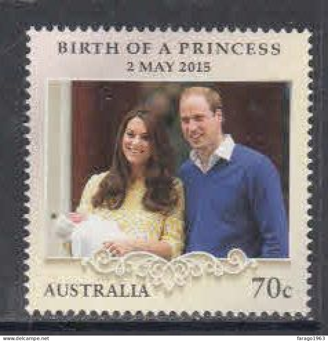 2015 Australia Royal Baby  Complete  Set Of 1 MNH - Mint Stamps