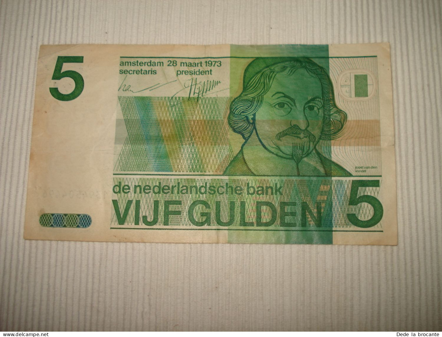 F5 - 489 /  2 Billets Pays-Bas - Gulden - 1 X 5 + 1 X 10 - A Identifier