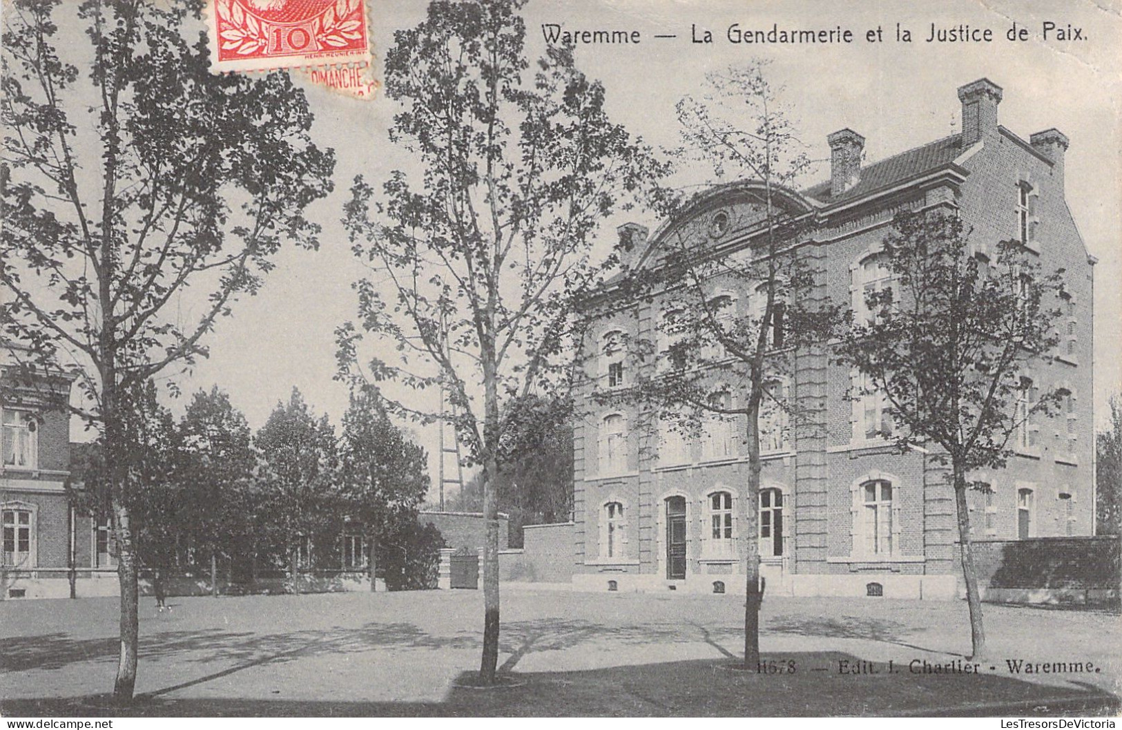 BELGIQUE - Waremme - La Gendarmerie Et La Justice De Paix - Edit Charlier - Carte Postale Ancienne - Waremme