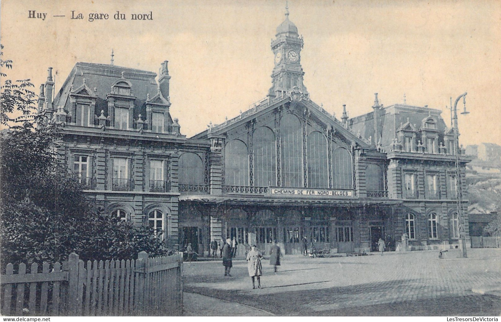 BELGIQUE - Huy - La Gare Du Nord - Animé - Carte Postale Ancienne - Huy