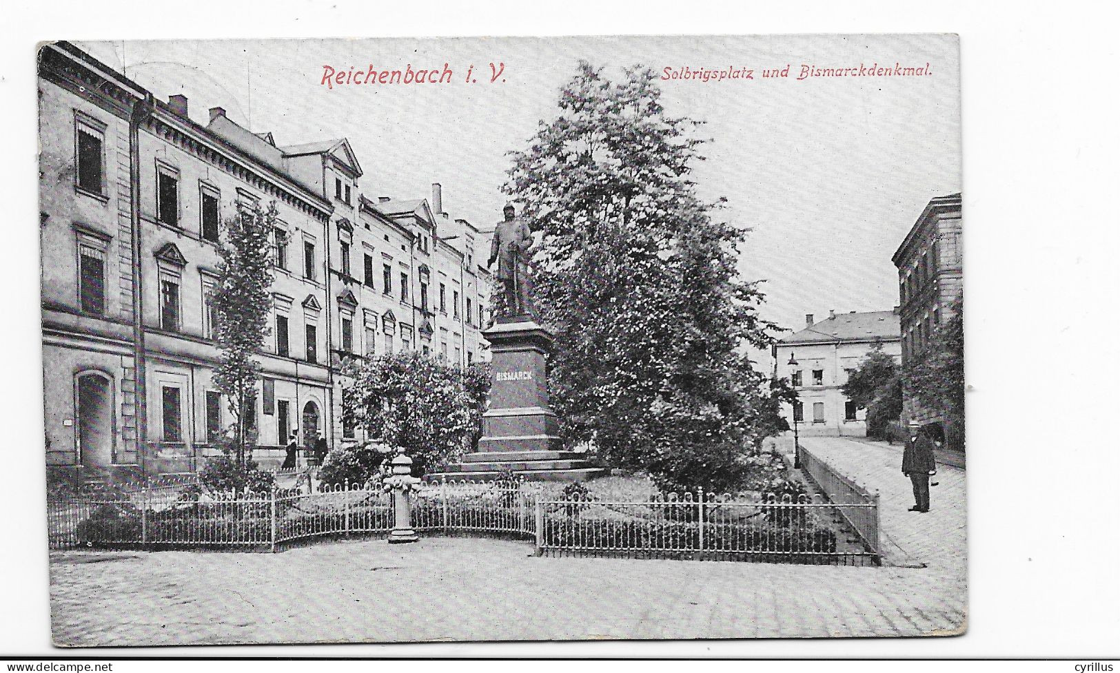 CPA -REICHENBACH I.V. - SOLBRIGSPLATZ - Reichenbach I. Vogtl.