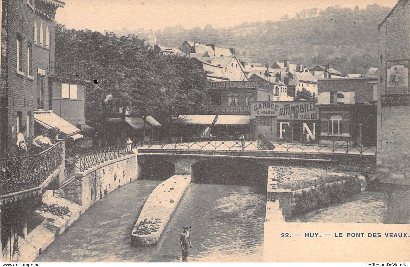 BELGIQUE - Huy - Le Pont Des Veaux - Animé - Carte Postale Ancienne - Huy