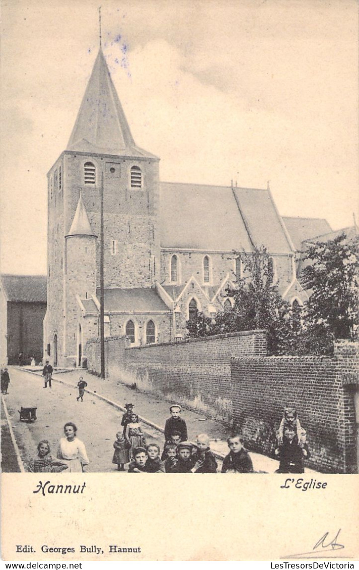 BELGIQUE - Hannut - L'eglise - Edit Georges Bully - Carte Postale Ancienne - Hannut