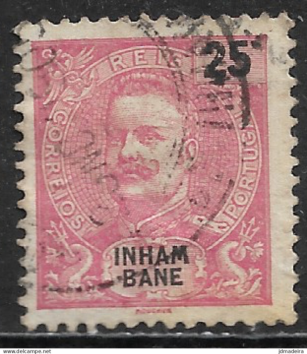 Inhambane – 1898 King Carlos 25 Réis Used Stamp - Inhambane