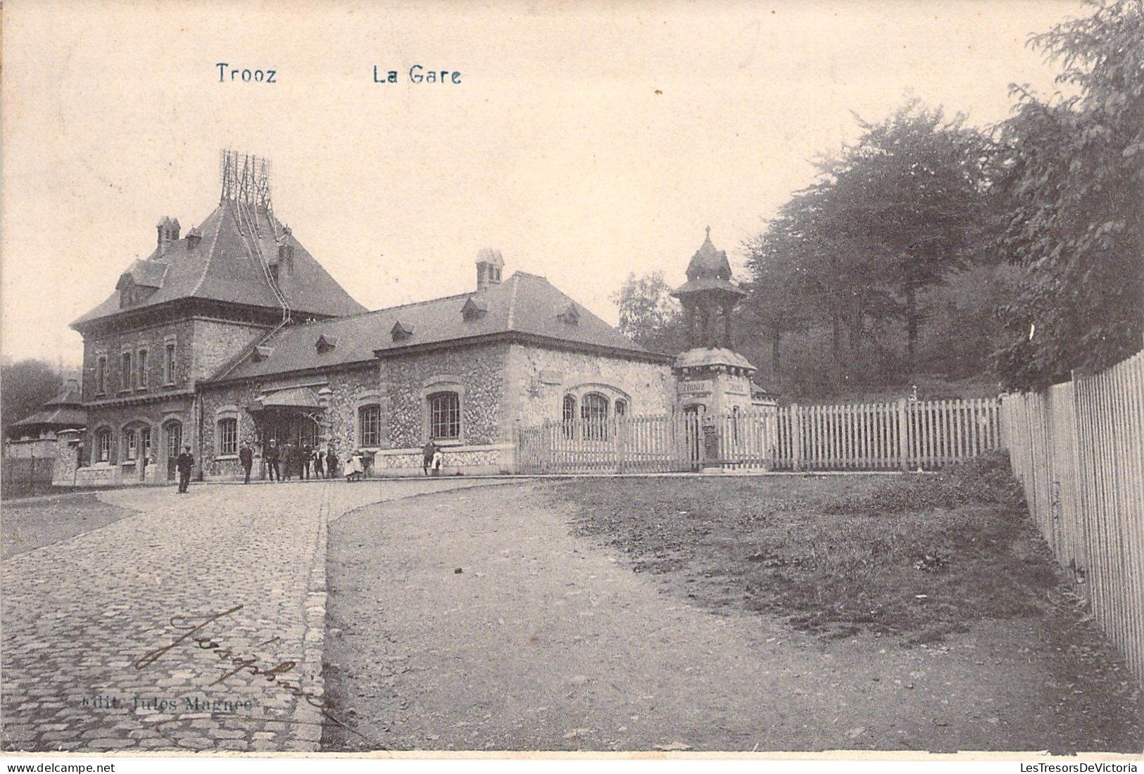 BELGIQUE - Trooz - La Gare - Animé  - Carte Postale Ancienne - Trooz