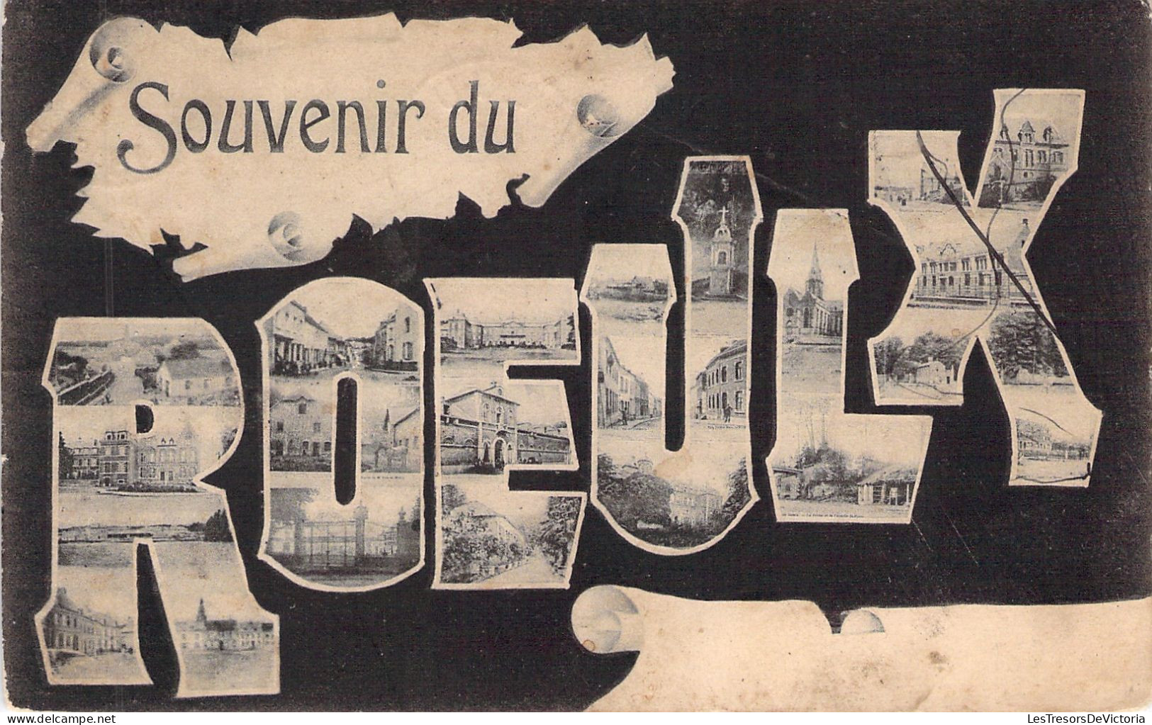 BELGIQUE - Souvenir Du Roeulx - Edit Thomas Marin  - Carte Postale Ancienne - Le Roeulx