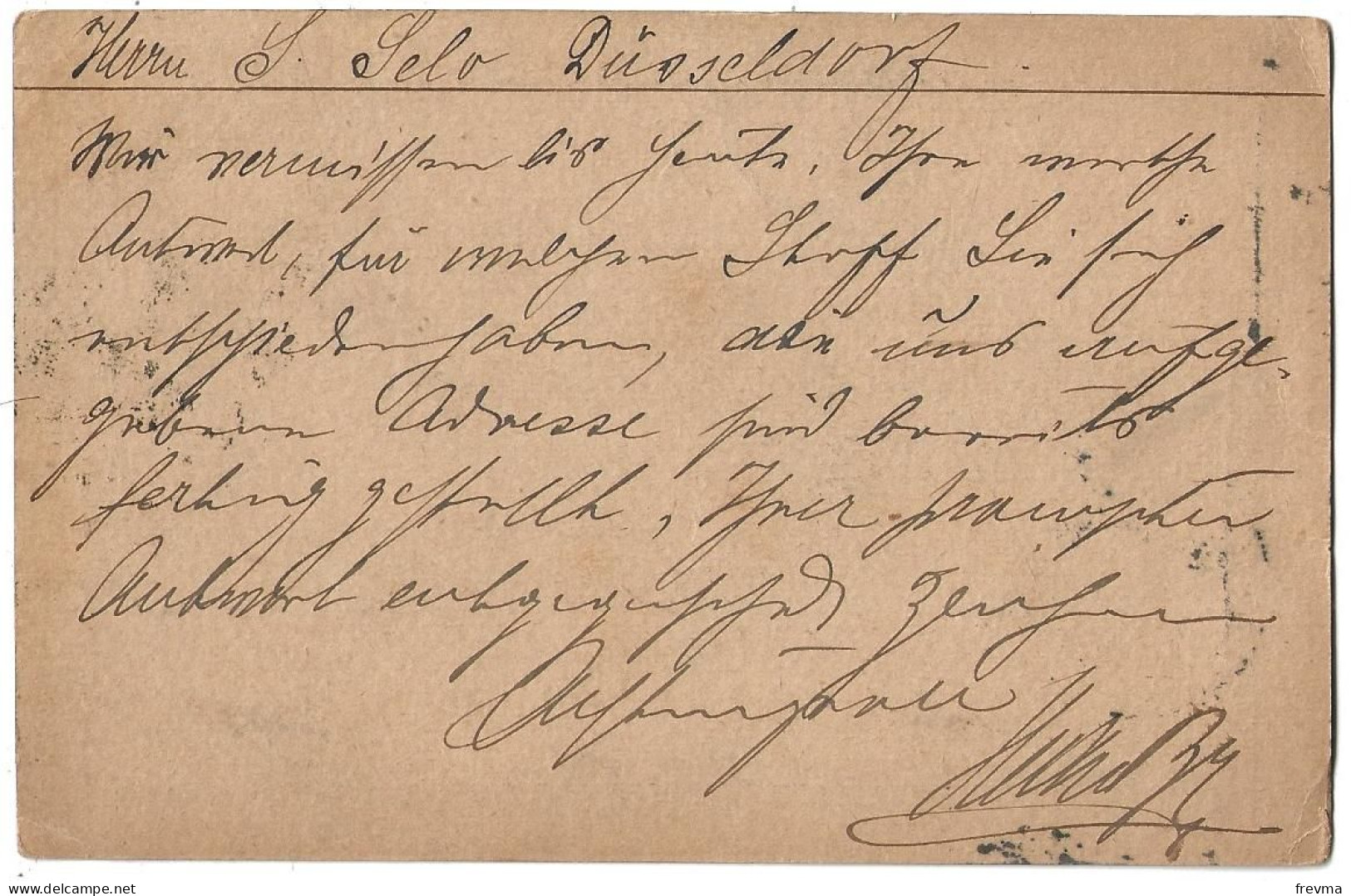 Entier Postaux Autriche Obliteration Dusseldorf Obliteration Wien 1902 - Cartas-Letras