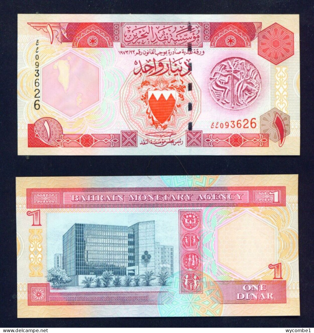 BAHRAIN -  1973 1 Dinar UNC Banknote - Bahrein