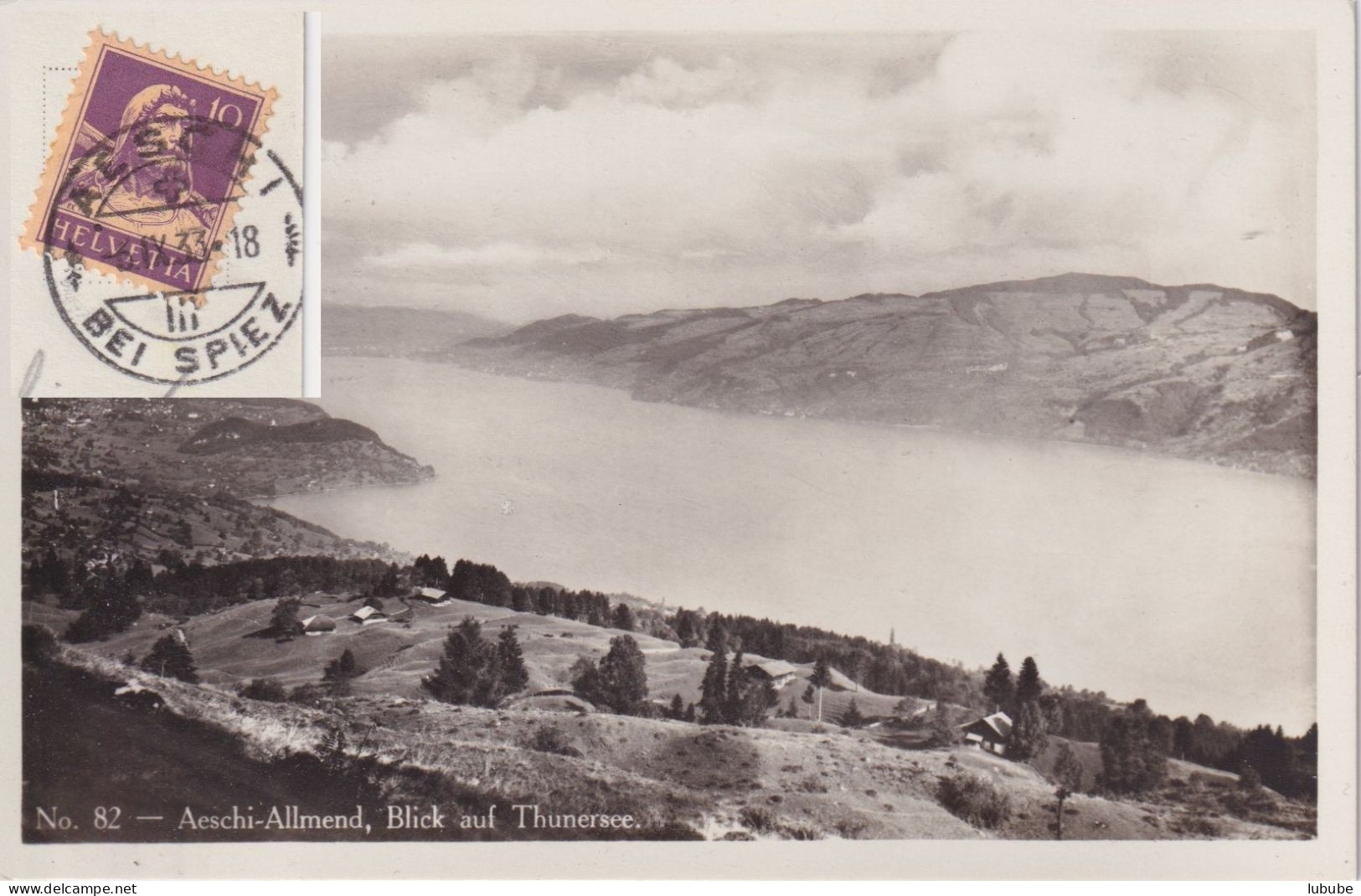 Aeschi Allmend - Blick Auf Den Thunersee         1933 - Aeschi Bei Spiez