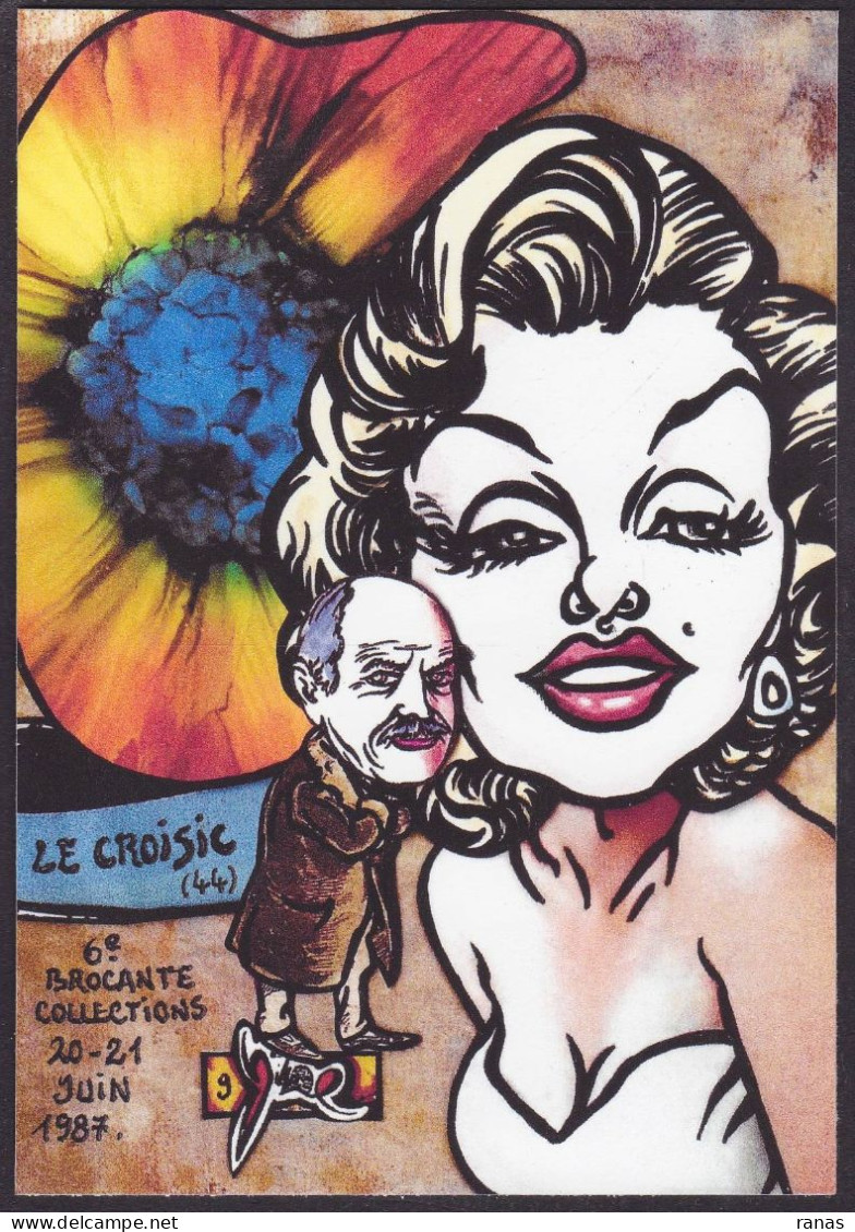 CPM Le Croisic [44] Loire Atlantique > 30 Ex. Numérotés Signés JIHEL Pin Up érotisme Marilyn - Le Croisic