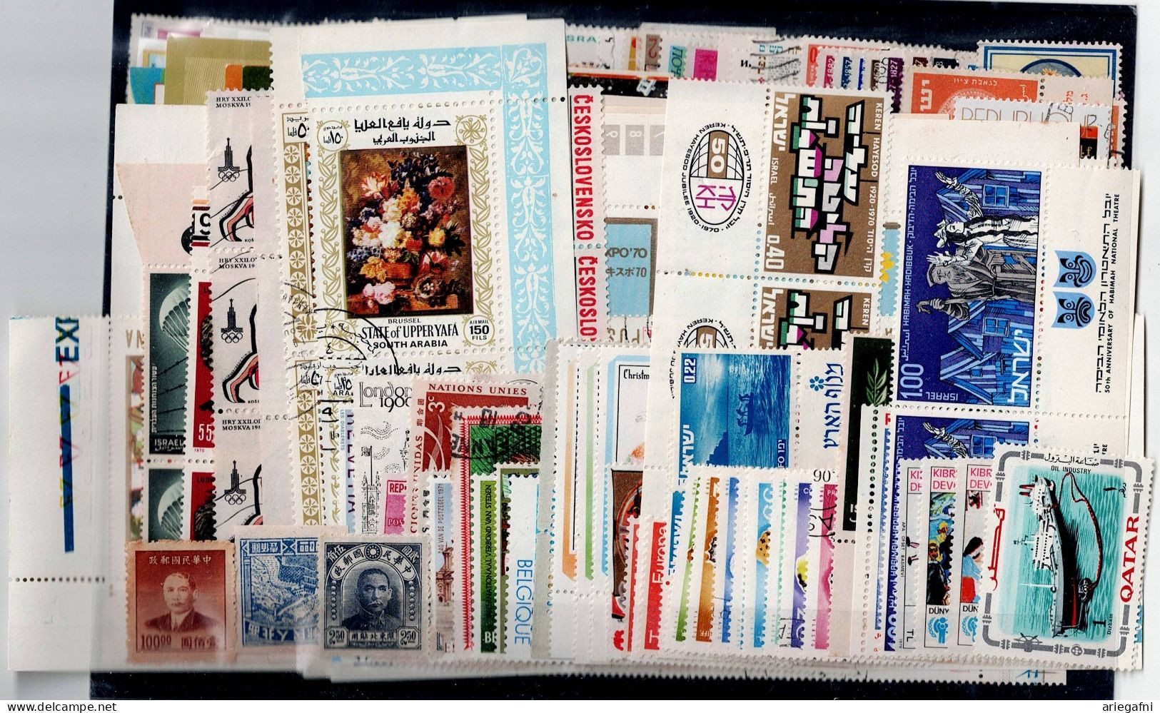 LOT OF 268 STAMPS MINT+USED+16 BLOCKS MI - 80 EURO VF!! - Collections (sans Albums)