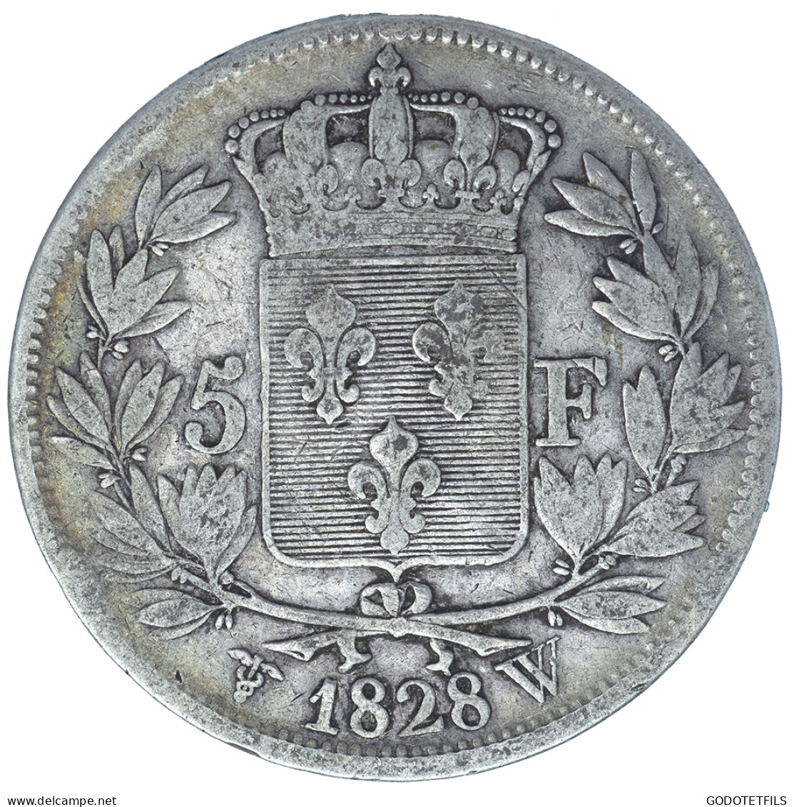 Charles X- 5 Francs 1828 Lille - 5 Francs