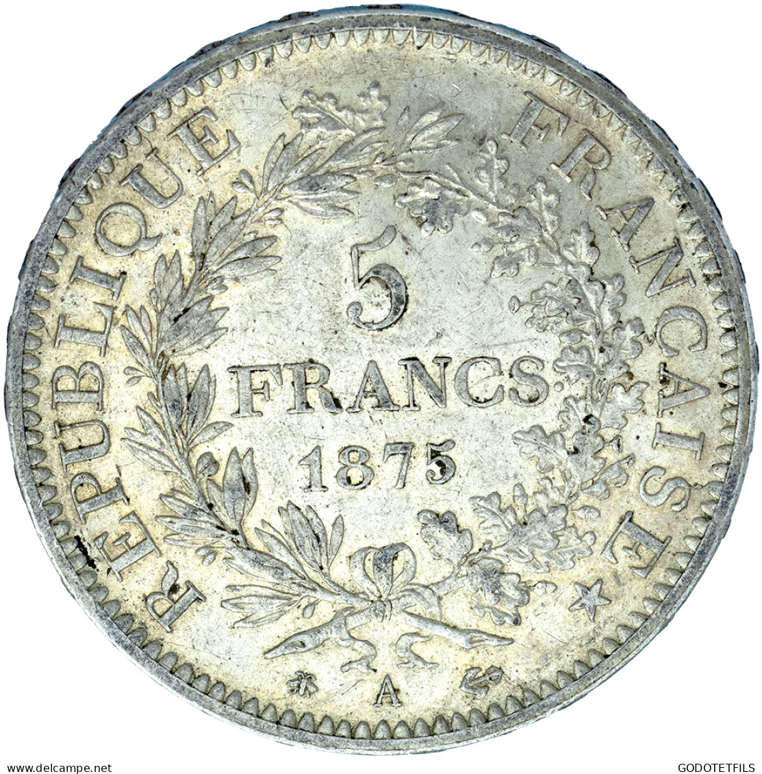 Troisième République- 5 Francs Hercule - 1875 - Paris - 5 Francs