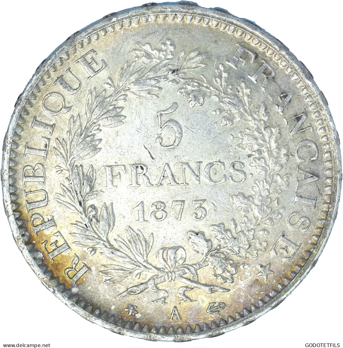 Troisième République- 5 Francs Hercule - 1873 - Paris - 5 Francs