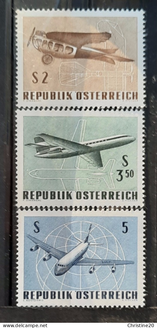 Autriche 1968 PA63/65  **TB - Unused Stamps