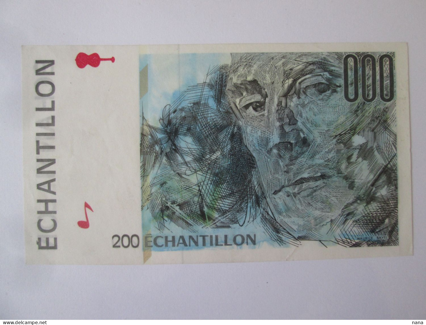 France 200 Francs AUNC Echantillon Privee Specimen Essay/sample Private Issue Test Specimen - Fiktive & Specimen