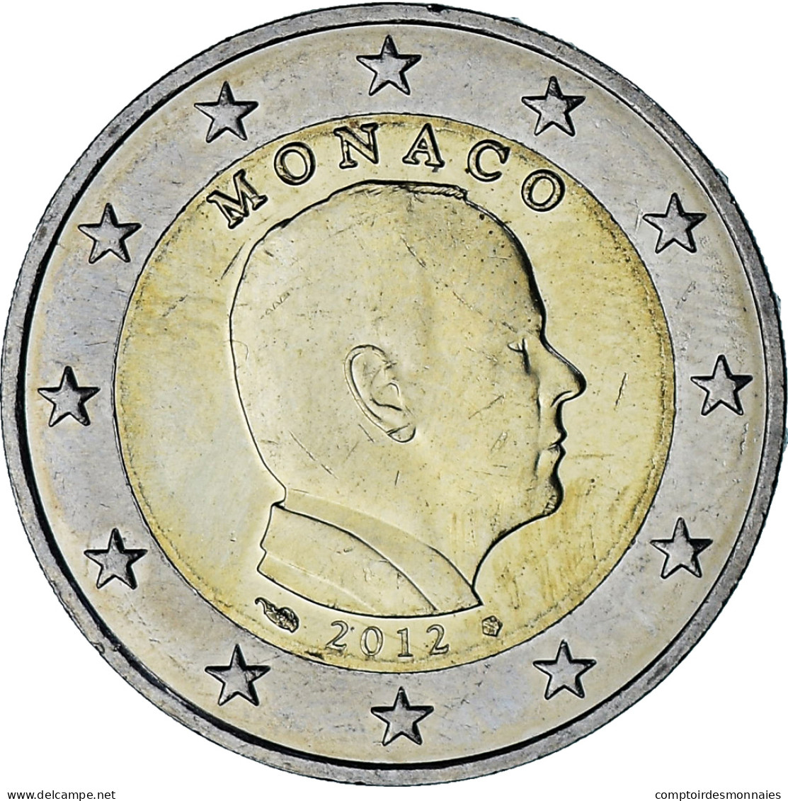 Monaco, Albert II, 2 Euro, 2012, Paris, TTB, Bimétallique, Gadoury:MC196 - Monaco