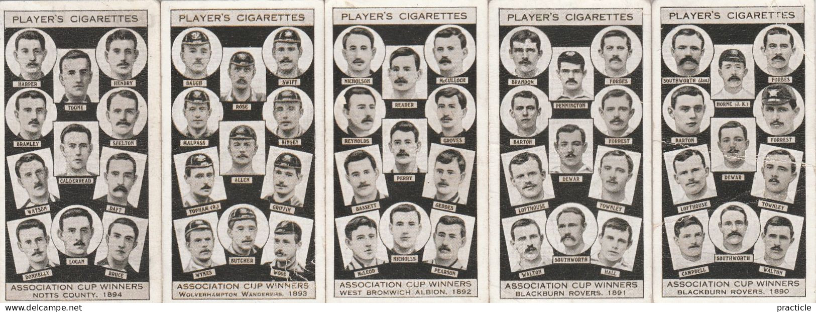 2704 Player’s Cigarettes Association Cup Winners Football Series All Cards Except No 32 39 And 49 - Player's