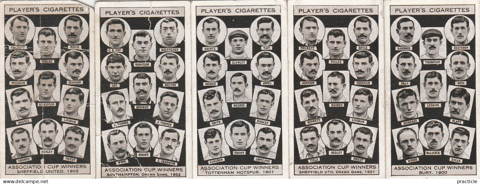 2704 Player’s Cigarettes Association Cup Winners Football series all cards except no 32 39 and 49