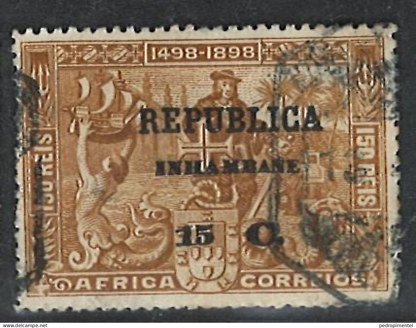 Portugal Inhambane Mozambique 1913 "Seaway To India - Africa" Condition Used #54 - Inhambane