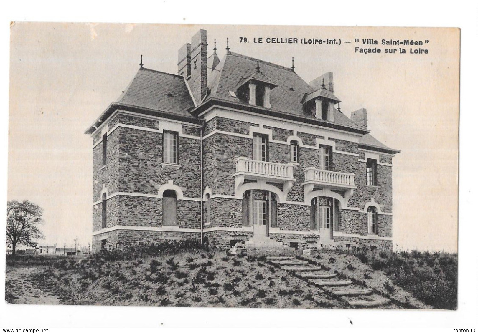 LE CELLIER - 44 - Villa SAINT MEEN - Façade Sur La Loire - CPA RARE - SON - - Le Cellier