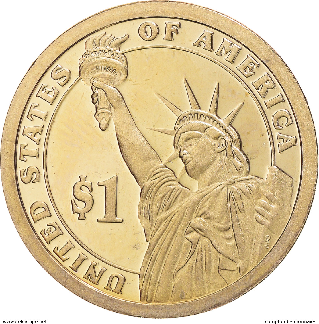 Monnaie, États-Unis, John Adams, Dollar, 2007, U.S. Mint, San Francisco, Proof - 2007-…: Presidents