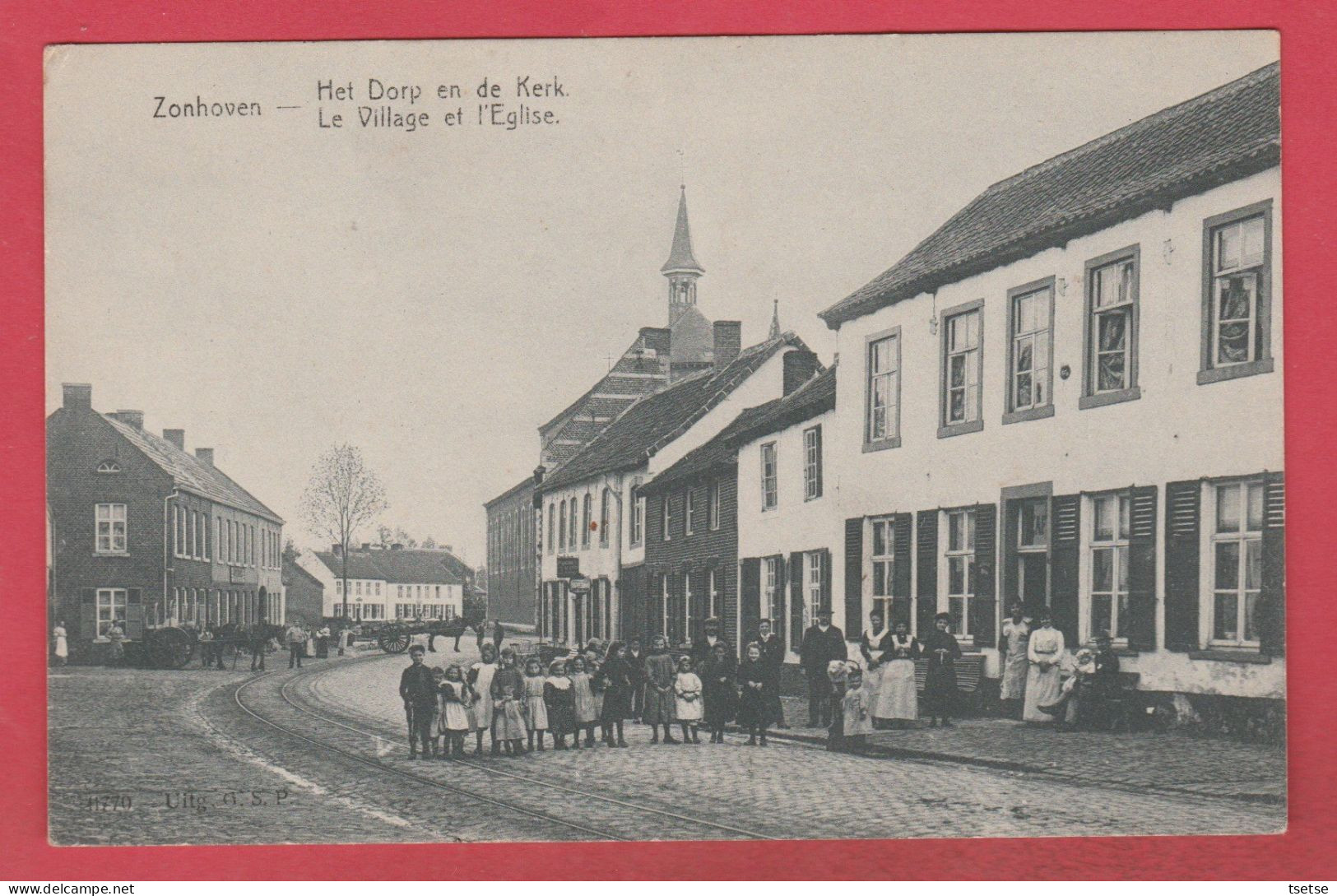 Zonhoven - Het Dorp En De Kerk... Geanimeerd ( Verso Zien ) - Zonhoven