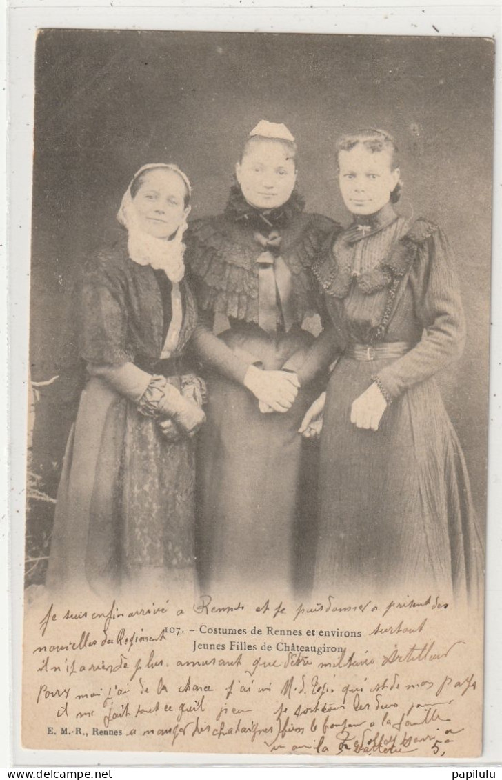 93 DEPT 35 : Précurseur édit. E M R N° 107 : Jeunes Filles De Chateaugiron - Châteaugiron