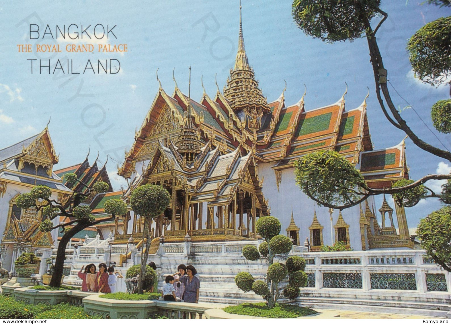 CARTOLINA  BANGKOK,THAILAND-THE ROYAL GRAND PALACE-VIAGGIATA - Thaïlande