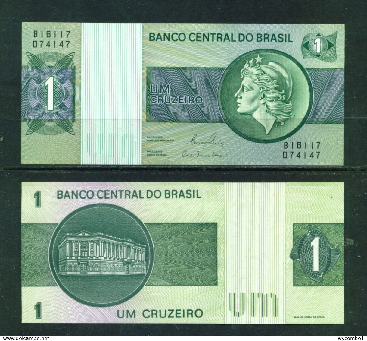 BRASIL  -  1980 1 Cruzeiro  UNC  Banknote - Brésil