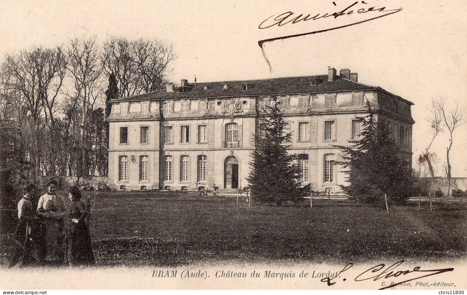 CPA  - 11 - BRAM - Château Du Marquis De  Lordat - Bram