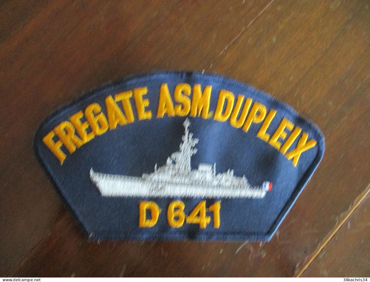 M45 écusson Tissu Marine Militaire Frégate ASM Dupleix D641 - Patches