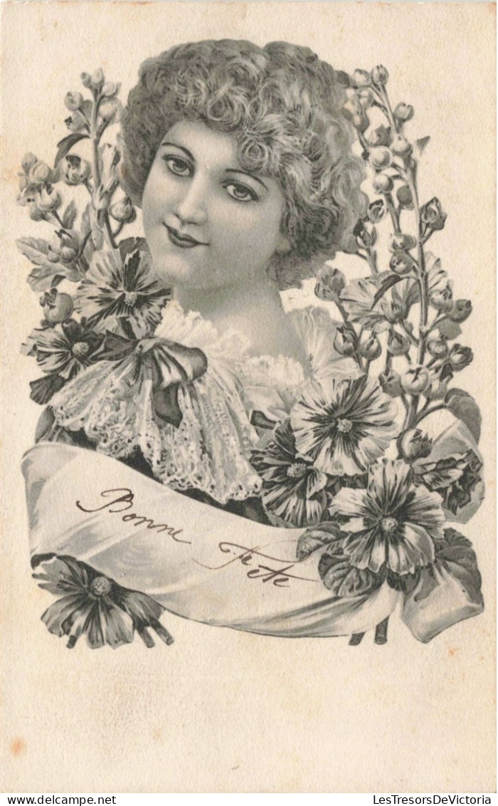 ILLUSTRATEUR NON SIGNE - Bonne Fête - Enfant Au Milieu De Fleurs - Carte Postale Ancienne - Before 1900