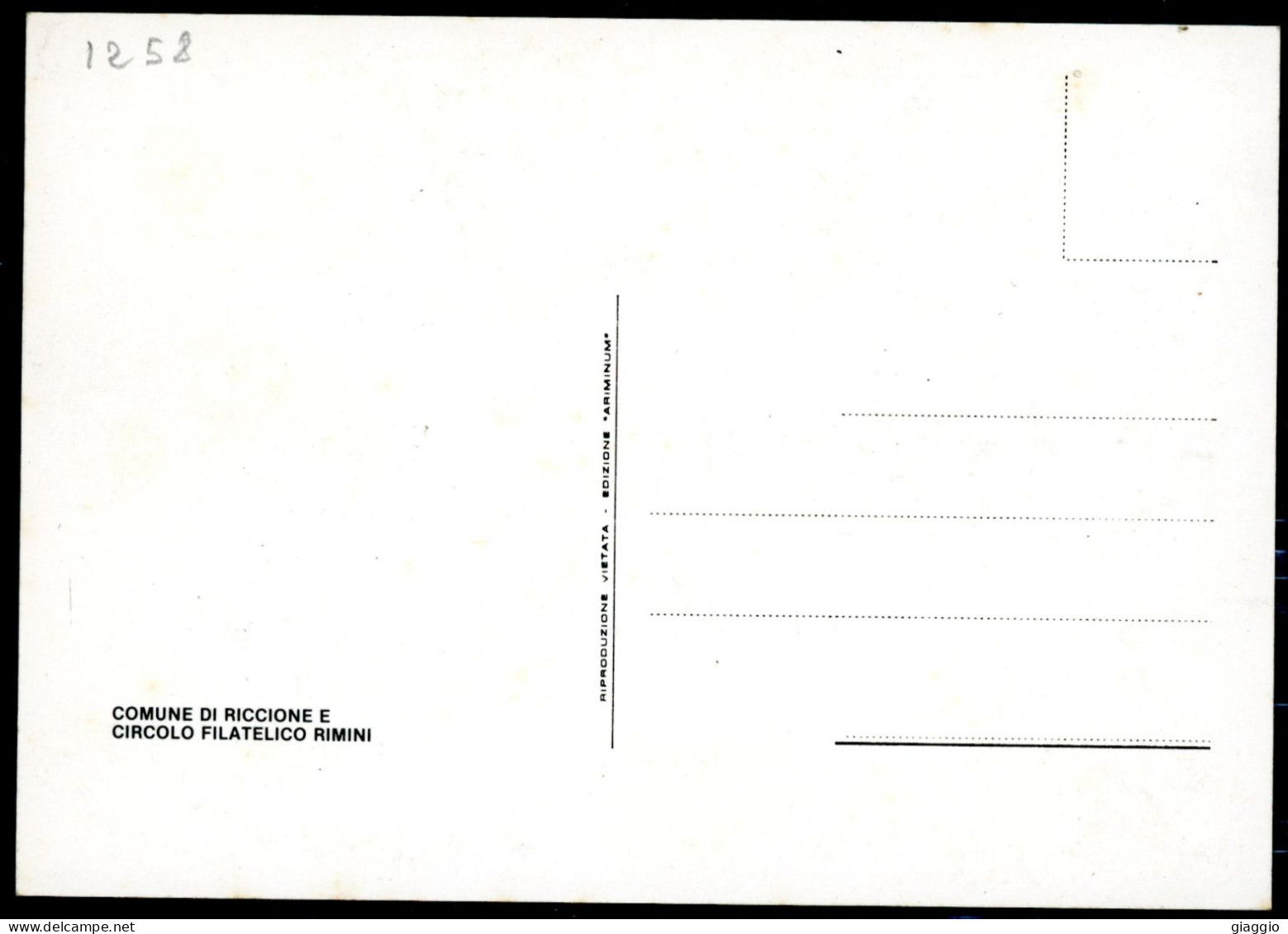 °°° Cartolina - N. 1258 Xxxix Fiera Internazionale Del Francobollo Riccione Nuova °°° - Einweihungen