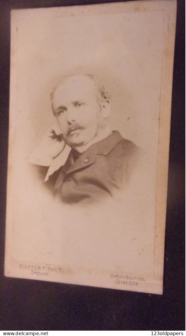 Marquis De Talhouët, Ministre Des Travaux Publics, Né 1819 Mort En 1884 E APPERT PHOTO LE LUDE SARTHE DEPUTE SENATEUR - Anciennes (Av. 1900)