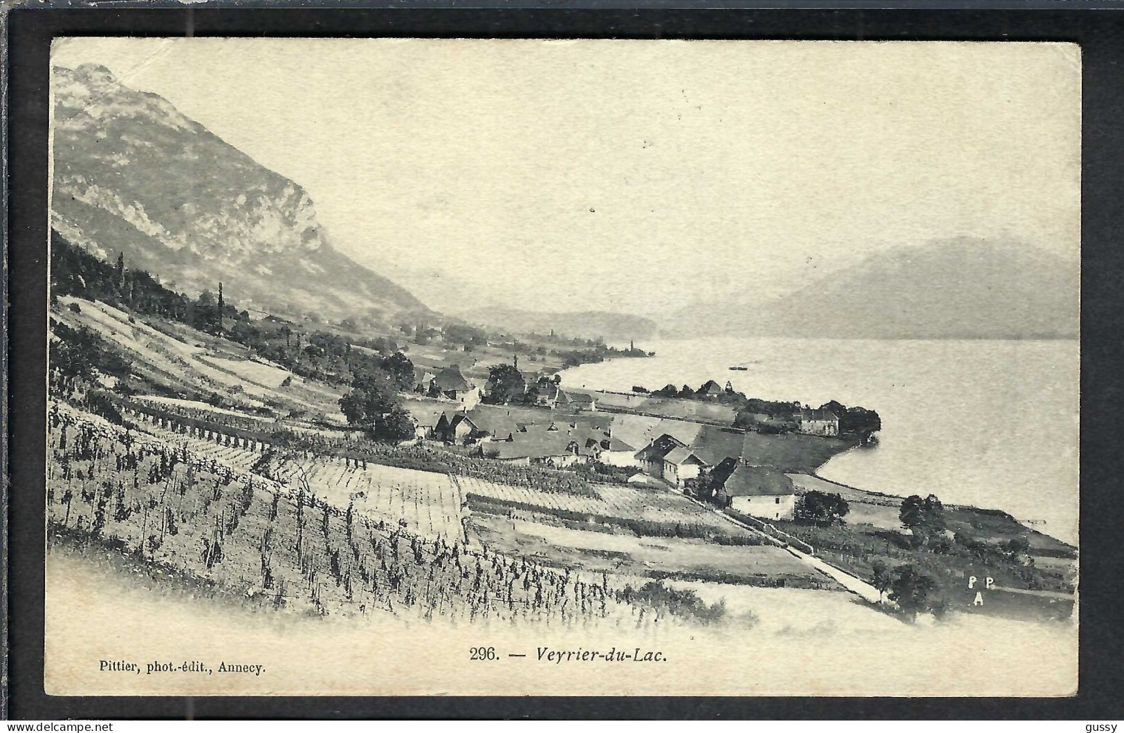 VEYRIER-DU-LAC Ca. 1900-20: CP Ill. De Hte Savoie Avec Obl. "Facteurs-Boîtiers" T84 (CAD "Perlés"), Qualité Sup. - Veyrier