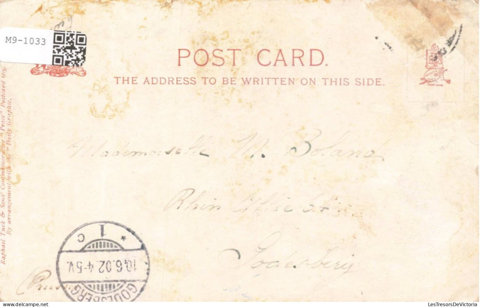 AFRIQUE DU SUD - Pretoria - Paix Avec Honneur  - Carte Postale Ancienne - South Africa