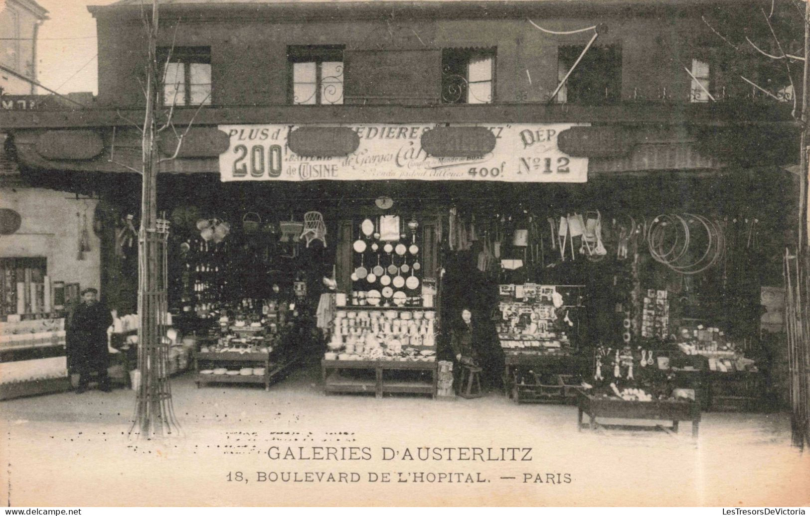 FRANCE - Paris - Galeries D'Austerlitz - Boulevard De L'hôpital - Carte Postale Ancienne - Cafés, Hôtels, Restaurants