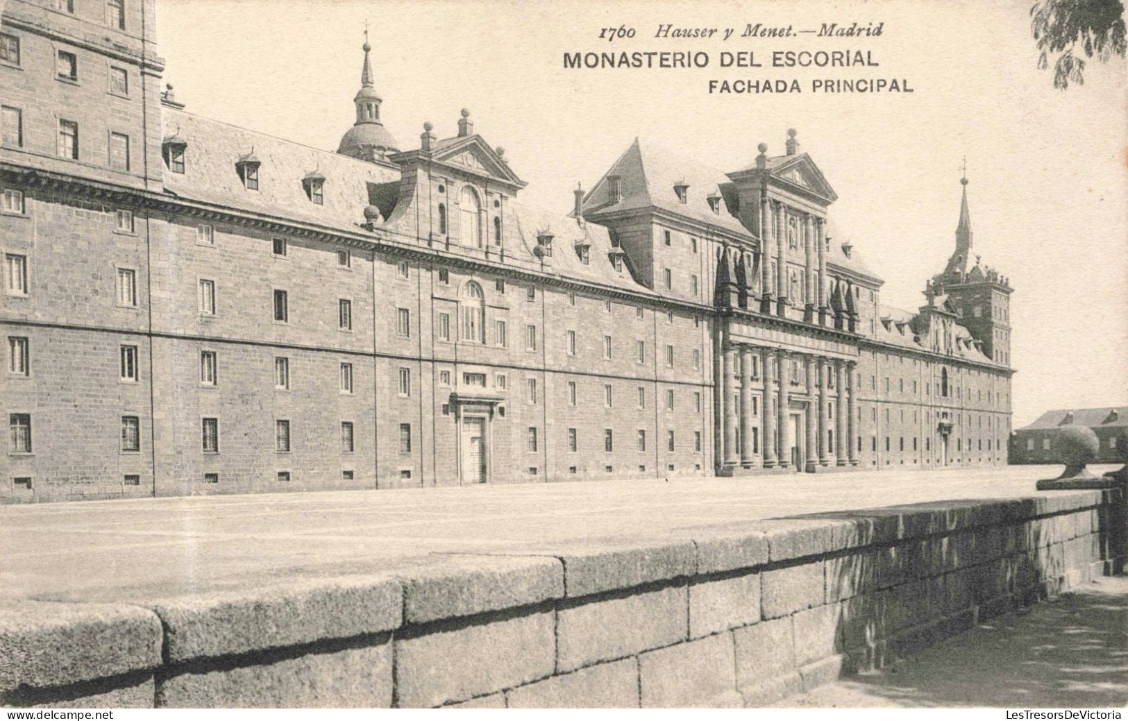ESPAGNE - Madrid - Monastère De L'escorial - Façade Principale - Carte Postale Ancienne - Madrid