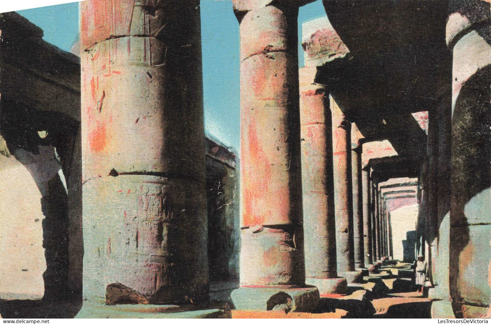 EGYPTE - Abydos - Temple De Seti - Colorisé - Carte Postale Ancienne - Other & Unclassified