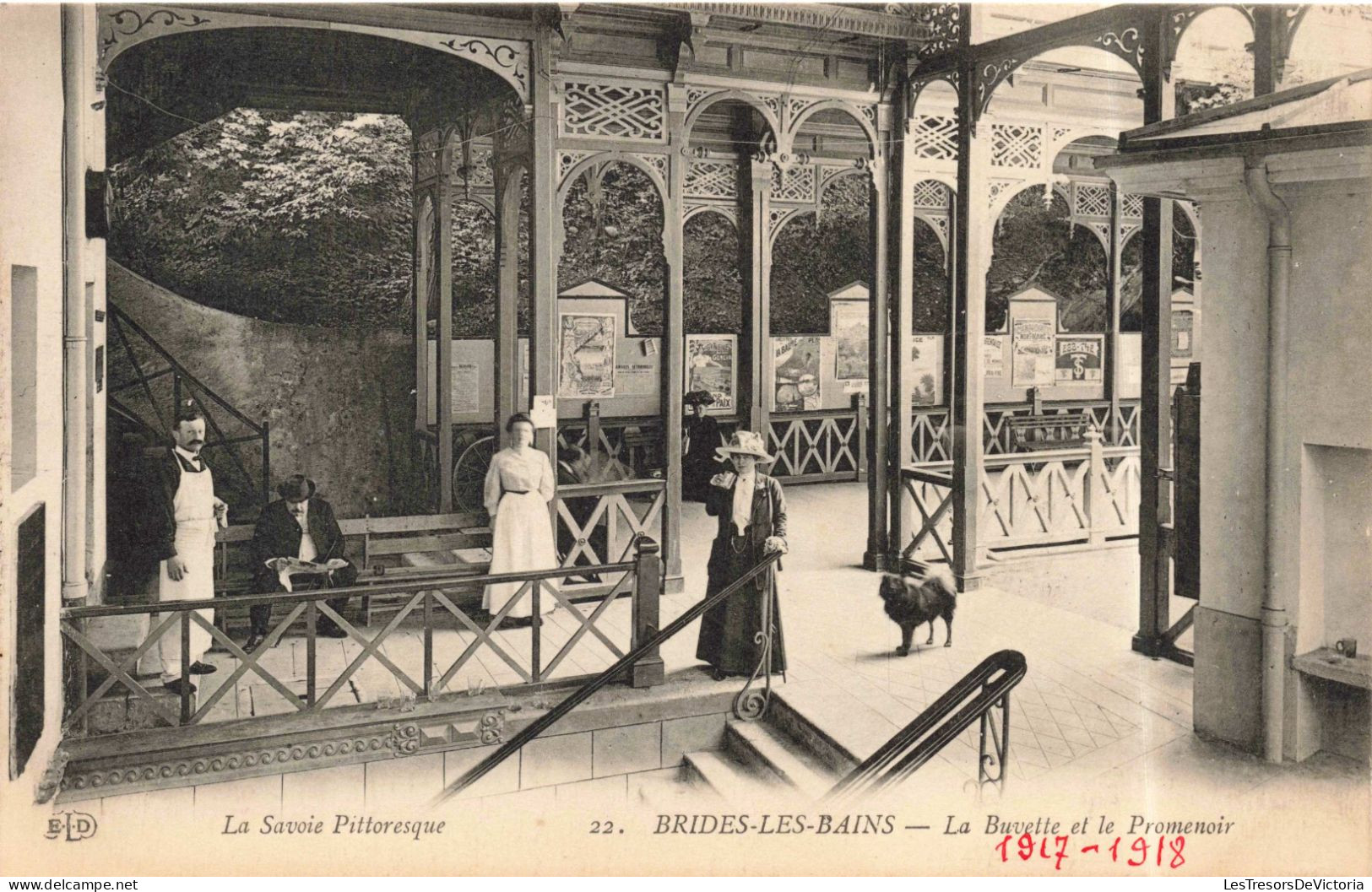 FRANCE - Albertville - Brides Les Bains - La Buvette Et Le Promenoir - Carte Postale Ancienne - Albertville