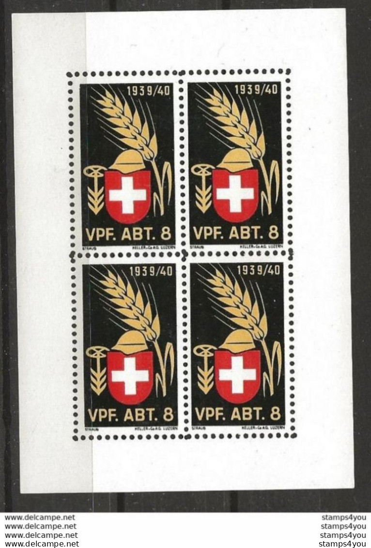 403 - 28 - Bloc De 4 Timbres Neufs  "VPF.ABT 8" - Vignetten