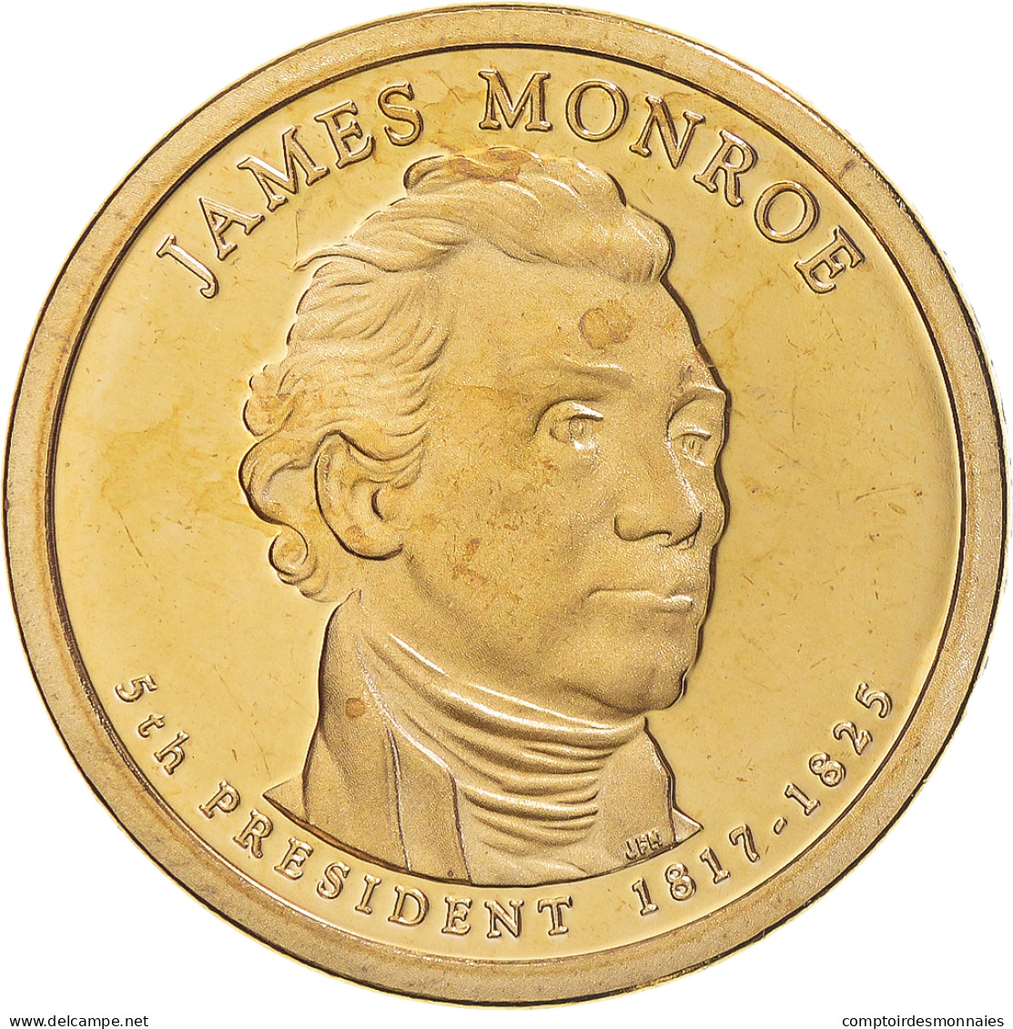 Monnaie, États-Unis, James Monroe, Dollar, 2008, U.S. Mint, San Francisco - 2007-…: Presidents