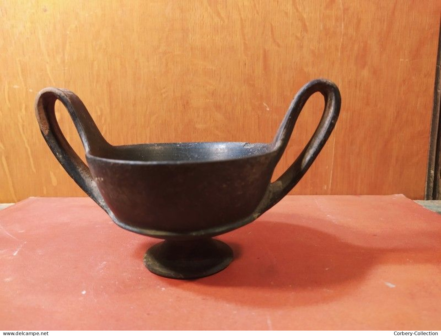 Ancien Vase Coupe Terre Cuite Canthare Étrusque Grèce Antique. - Autres & Non Classés