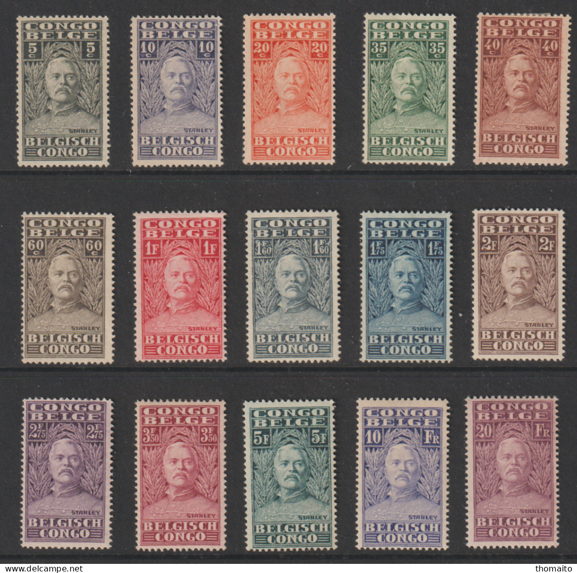 Belgisch Congo Belge - 1928 - OBP/COB 135-149 Stanley Klein/petit Formaat - MH/*/NC - Unused Stamps