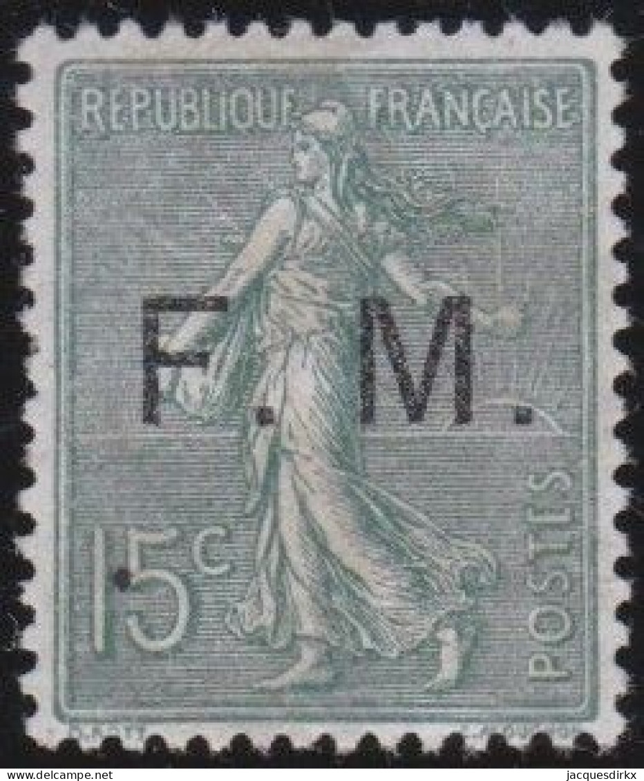 France  .  Y&T   .     Fm 3  (2 Scans)   .   **    .    Neuf Avec Gomme Et SANS Charnière - Timbres De Franchise Militaire