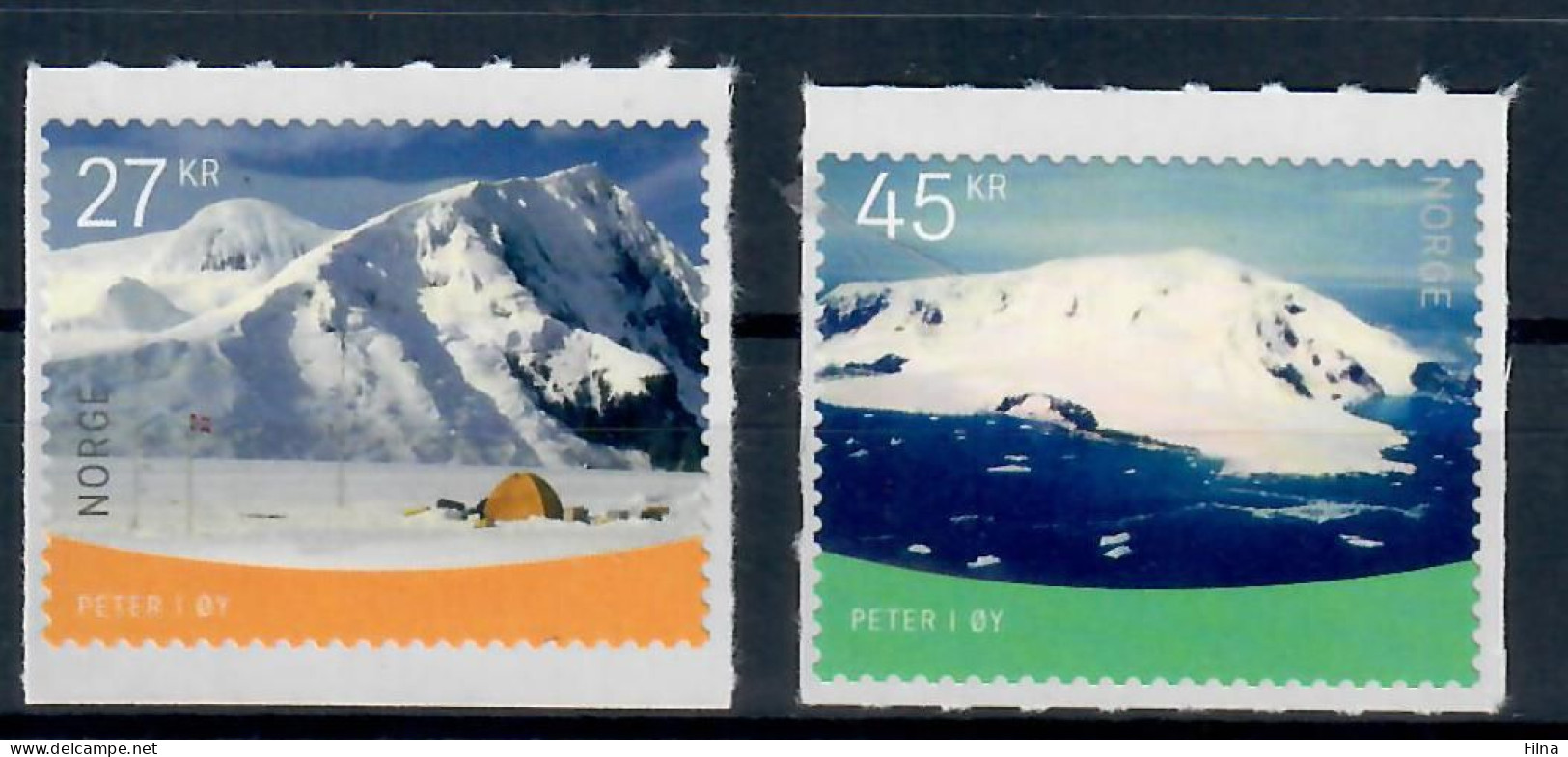 NORVEGIA 2021  ANTARTIDE 200 ANNI SCOPERTA ISOLA DI SAN PIETRO  SERIE COMPLETA  MNH/** - Ongebruikt