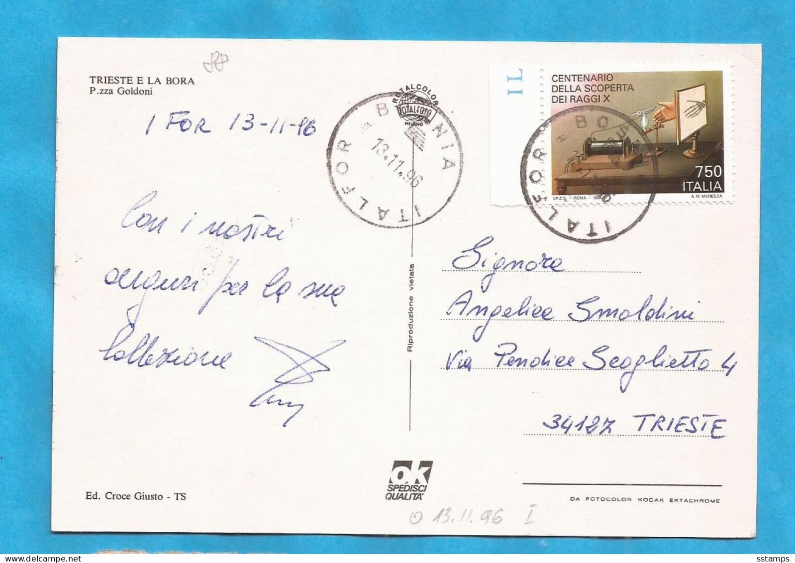 1-09   ITALIA TRIESTR POSTAL CART INTERESSANT - Andere & Zonder Classificatie