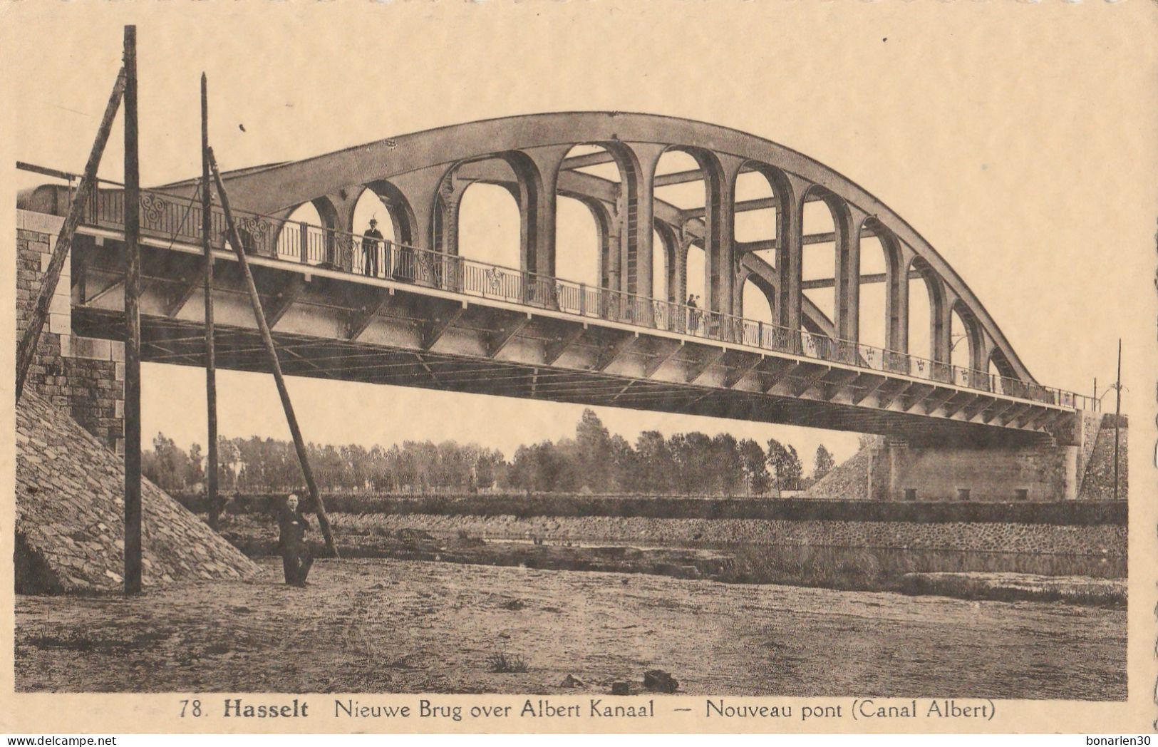 CPSM BELGIQUE HASSELT NOUVEAU PONT CANAL ALBERT - Hasselt